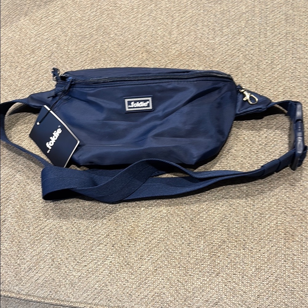 The Foldie Solid Blue Men's Crossbody Bag